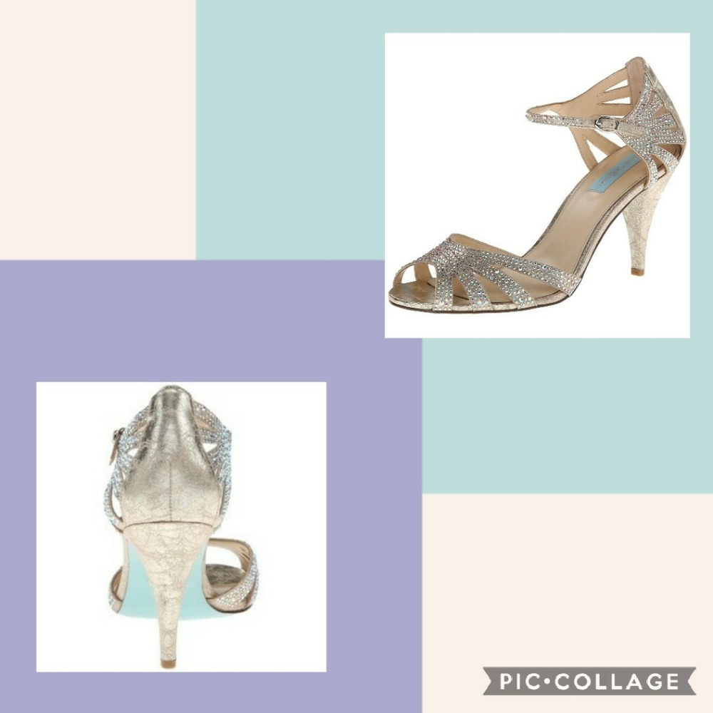 Betsey Johnson Sweet Rhinestone Ankle Strap - Picture 8 of 8